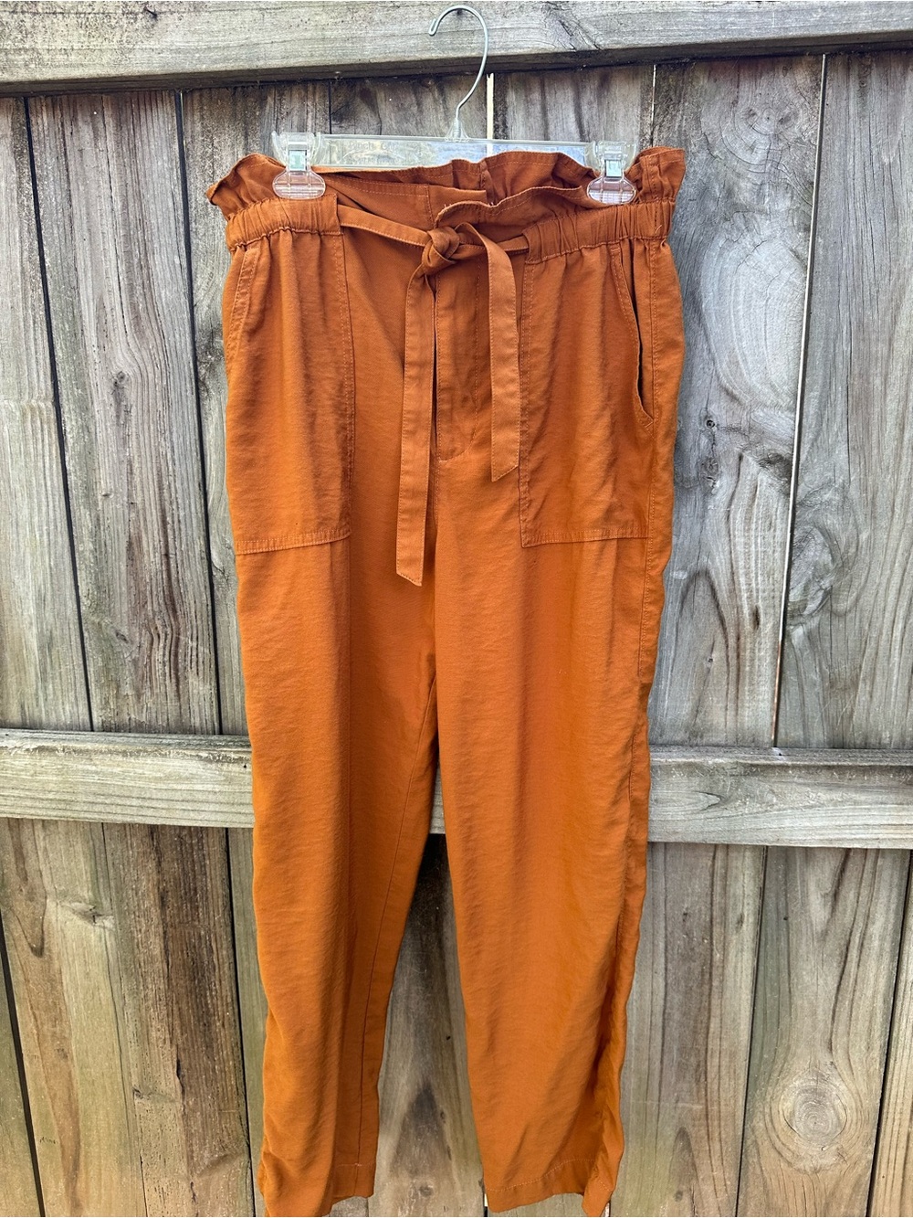 Madewell rust orange pants